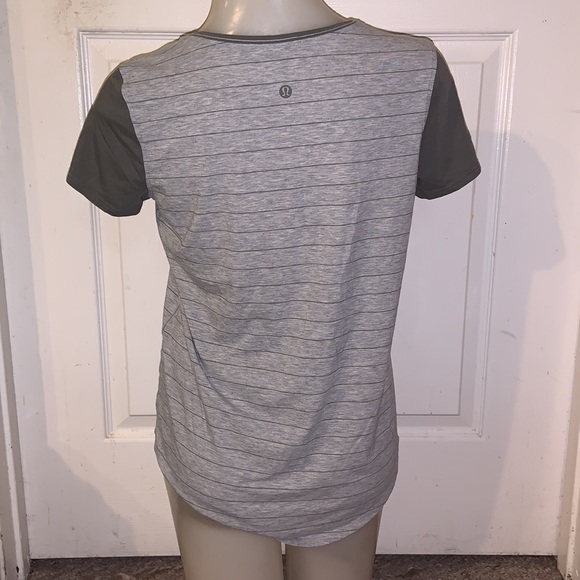 Lululemon Grey Striped Shirt - Picture 6 of 10